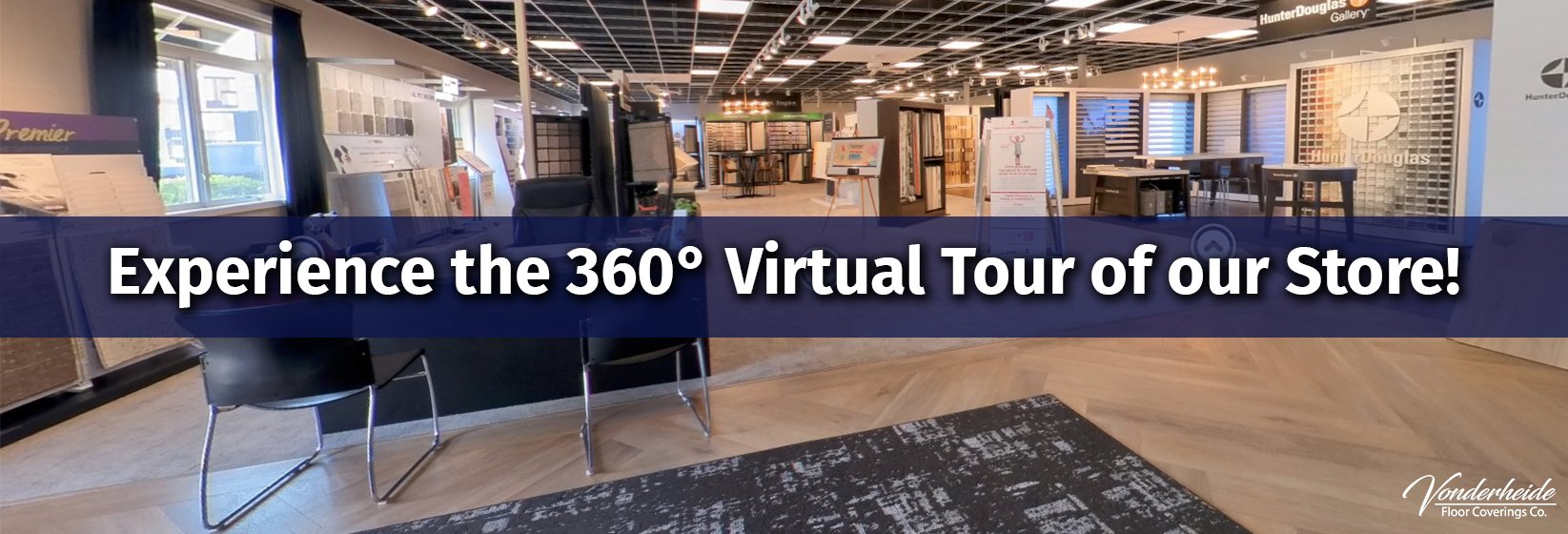 Experience the 360 Virtual Tour of Vonderheide Floor Coverings in Pekin, IL